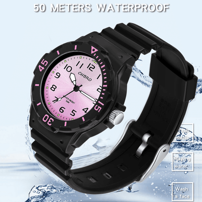 Findtime Women's Wrist Watches Nurse Watches with Second Hand for Women Waterproof Easy Read Dial Minimalist Basic Watch Luminous Nursing Watch for Women Gold Black Green White Pink