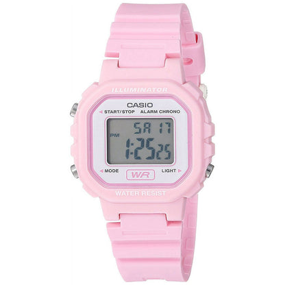 Casio Women's Digital Casual Watch, Pink/White LA20WH-4A1
