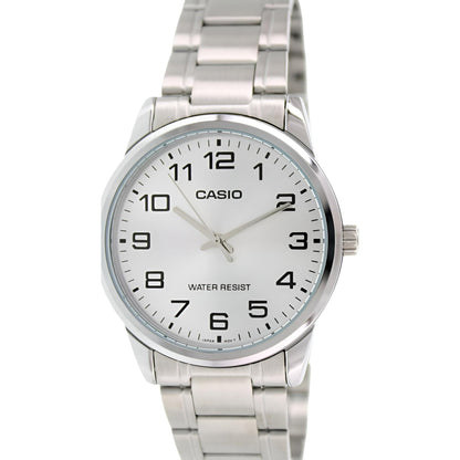 Casio Men's Analog Quartz Silver Stainless Steel Watch MTP-V001D-7B