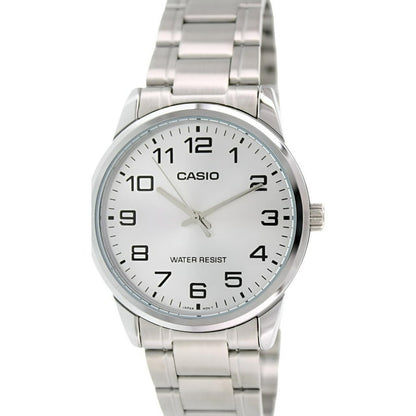 Casio Men's Analog Quartz Silver Stainless Steel Watch MTP-V001D-7B