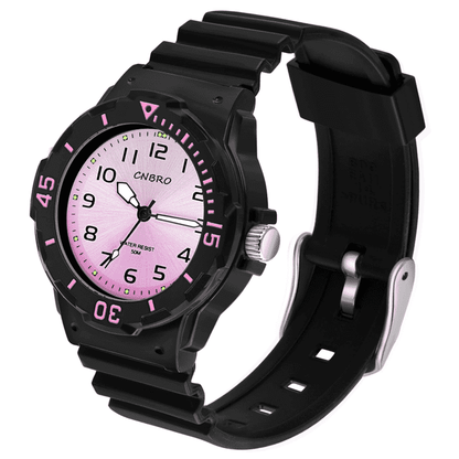 Findtime Women's Wrist Watches Nurse Watches with Second Hand for Women Waterproof Easy Read Dial Minimalist Basic Watch Luminous Nursing Watch for Women Gold Black Green White Pink