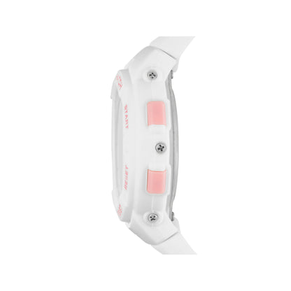 Time and Tru Women's White  Digital Sport Wristwatch (FMDOTT086)