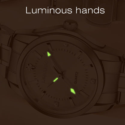 Bomieux Women Watch Quartz Lady Wristwatch with Solid Stainess Steel Band Luminous Pointer 3ATM Waterproof Watch Gift for Woman